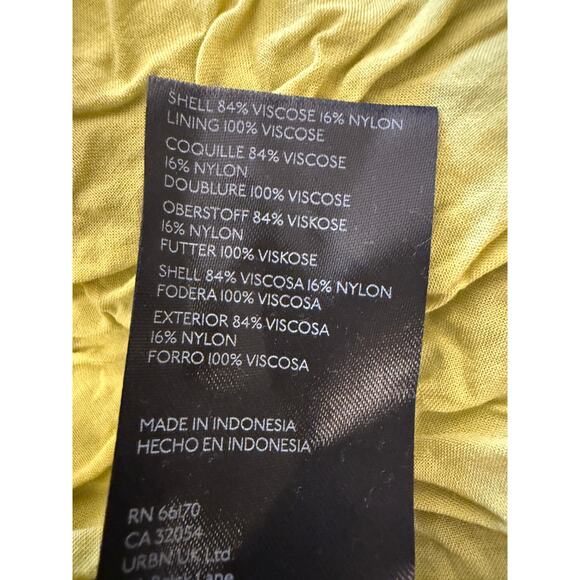 Anthropologie Puff Sleeve Tiered Midi Dress Green Blue Floral Statement Size L - Picture 7 of 10